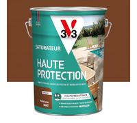 V33 - Saturador de madera exterior para terrazas y muebles de jardín (5 L, resistente al agua, con cloro, UV y grasa, sin limpieza y antideslizante