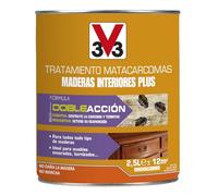 V33 Tratamiento Matacarcomas Maderas Interior Plus Incoloro 2,5L