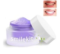 V34 Blanqueador Dental Polvo, Blanqueamiento Dental Eliminación Profunda de Manchas, Blanqueamiento Dental de Larga Duración, Suave para Dientes Sensibles, Inmediatamente una Sonrisa