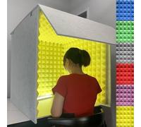 V3VOGUE Caja Portátil para Cabina Vocal De Grabación De Sonido, Reducción del Ruido, Estudio De Grabación Casero para Podcast De Voz, Escritorio, Panel De Espuma Acústica Insonorizada para Micrófono