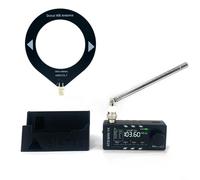 V4 SI4732 - Receptor de radio DSP con chip de control ESP32-S3, carcasa de metal CNC o ABS, recepción FM AM LSB USB, conmutación de antena Hi-Z, antena telescópica, batería de 800 mAh (soporte ABS)