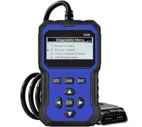V410 Automotive OBD2 Escáner de diagnóstico para lectura de código de falla del motor, flujo de datos, listo para I/M, prueba EVAP, códigos claros, 9 protocolos, 8 idiomas (azul)
