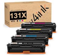 v4ink CF210X Tóner Remanufacturado para HP CF210X 131X 131A (4Pack-KCMY)