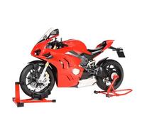 V4S - Modelo de motocicleta Track Edition de aleación dinámica, escala 1/6, bicicleta de simulación coleccionable con luces de encendido, sonido de motor, spray de humo, estilo de fibra de carbono