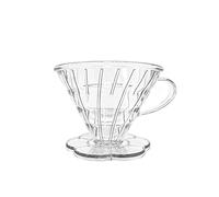 V60 - Juego de gotero de café en forma de V, goteo de café para el hogar, cafetería, restaurante, camping (filtros V60 transparentes)