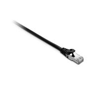 V7 - Cable negro Cat7 blindado y laminado (SFTP) con conector RJ45 macho a RJ45 macho 5m 16.4ft