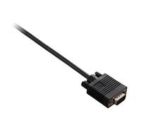 V7 - Cable negro de vídeo con conector VGA macho a VGA macho 2m 6.6ft