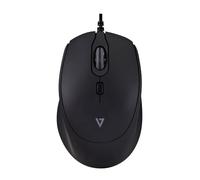 V7 MU350 - Ratón (ratón), cable, USB, negro