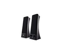 V7 SP2500-USB-6E Altavoces alimentados por USB para portátiles y ordenadores de escritorio, Negro