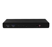 V7 UCDDS-1N - Base (Alámbrico, USB 3.0 (3.1 Gen 1) Type-C, USB Tipo A, USB Tipo C, 10,100,1000 Mbit/s, Universal, 5 Gbit/s), Negro