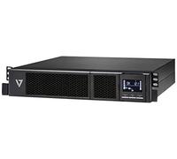 V7 UPS1RM2U1500-1E Protector de sobrevoltaje 1500VA - Para instalación en bastidor - 2 unidades, negro