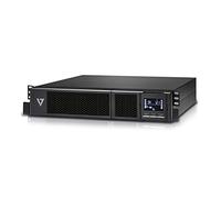 V7 UPS1RM2U3000-1E Protector de sobrevoltaje 3000VA - Para instalación en bastidor - 2 unidades, Negro