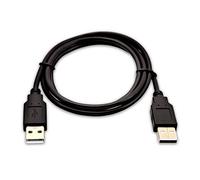 V7 USB-A (macho) a USB-A (macho) de 2 m - Color negro - Cable USB (2 m, USB A, USB A, 1.0, 480 Mbit/s, Negro)
