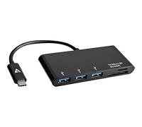 V7 V7UC3U-HUB-BLK-1E USB-C Macho de 5-en-1 Hembra Hub Negro