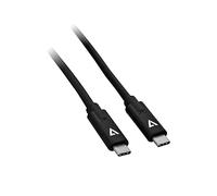 V7 V7UCC-2M-BLK-1E USB a USB-C-C Cable 2m Negro