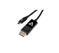 V7 - V7UCDP-2M cambiador de género para cable USB Type-C 3.2 Gen 1 DisplayPort Negro