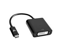 V7 - USB-C macho a DVI-D hembra adaptador Negro