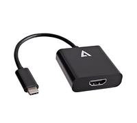 V7 USB-C(m) a HDMI(h) adaptator negro
