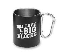 V8 Engine Love Big Blocks American Muscle Car - Mosquetón de metal con asa para acampar