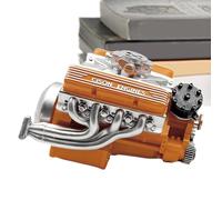 V8 Engine Model, Metal Resin US Style Display Piece Educational Novelty Toy for Class Learning, Desk Decoration, Home, Office, Workshop Collectible