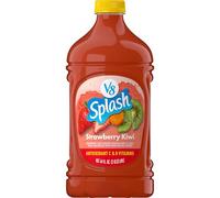 V8 Splash Bebida de jugo con sabor a fresa y kiwi, botella de 64 onzas líquidas