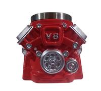 V8 - Taza de resina con diseño de motor, decoración artística, taza de café con forma de motor de resina con asa, taza de café retro personalizada con motores - Amante de los entusiastas de los