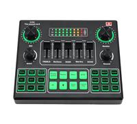 V9SJ Mezclador Micrófono Tarjeta de sonido Mezcla Transmisión web de voz en vivo,Una Experiencia De Sonido MáS Interesante