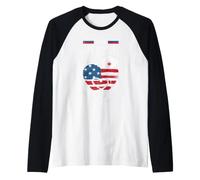 Va Nurse Americas Heros Merica Bandera de Estados Unidos Patriot Veterans Day Camiseta Manga Raglan