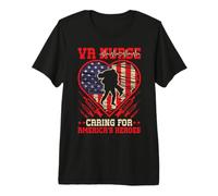 Va Nurse Americas Heros Merica Bandera de Estados Unidos Patriot Veterans Day Camiseta Premium