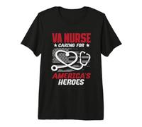 Va Nurse Americas Heros Merica Bandera de Estados Unidos Patriot Veterans Day Camiseta Premium