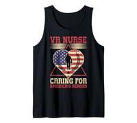 Va Nurse Americas Heros Merica Bandera de Estados Unidos Patriot Veterans Day Camiseta sin Mangas