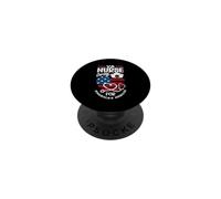 Va Nurse Americas Heros Merica Bandera de Estados Unidos Patriot Veterans Day PopSockets PopGrip Adhesivo