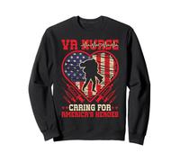 Va Nurse Americas Heros Merica Bandera de Estados Unidos Patriot Veterans Day Sudadera