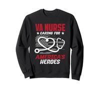 Va Nurse Americas Heros Merica Bandera de Estados Unidos Patriot Veterans Day Sudadera