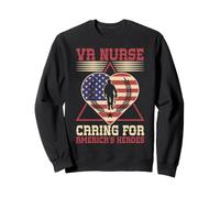 Va Nurse Americas Heros Merica Bandera de Estados Unidos Patriot Veterans Day Sudadera