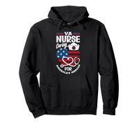 Va Nurse Americas Heros Merica Bandera de Estados Unidos Patriot Veterans Day Sudadera con Capucha
