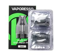 Va.poresso Veco Go Pod Cartucho 5ml Capacidad vacía con 0.6ohm 0.8ohm Bobina Relleno inferior para E Cig Veco Go Pod Kit - Sin nicotina