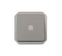 va y viene o interruptor - indicador sin neutros, 4 A, gris - composable - legrand plexo 069515 l