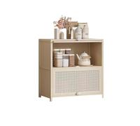 vA5cM7rK Aparador Independiente Aparador de Cocina bajo Dos Niveles con Compartimentos for Guardar café y té(Medio)