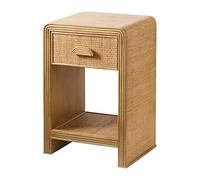 vA5cM7rK mesita de Noche del Dormitorio Mesita de Noche compacta con cajón Superior, Estante Abierto Inferior for Almacenamiento en el Dormitorio