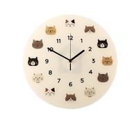 vA5cM7rK Relojes Colgantes Cute Cat Wall Clock Silent Movement Quartz For Home Use(Grande)