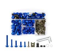 VAAKLM Compatible con Cbr900rr para CBR 929rr para CBR 650r Kit de Pernos de carenado Clips de sujeción Tornillos Tornillos para Parabrisas de Motocicleta Carenado Pernos Sujetador(Blue)