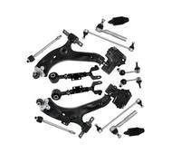 VAAKLM Compatible con CR-V 2012 2013 2014 2015 2016 51360T0AA02 Kit Botas Barra Acoplamiento Brazo Control Superior Suspensión Brazo Control Inferior Delantero Brazo Horquilla Brazo suspensión