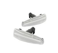 VAAKLM Compatible con Mitsubishi para Mirage para Space para Star para Attrage Luces De Posición Laterales Dinámicas Lámparas De Señal De Giro 8351A001 8351A039 Intermitentes Laterales(Silver)