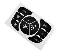 VAAKLM Pegatina para botón de elevalunas Compatible con C4 2014 2015 2016 2017 2018 Consola Central De Automóvil Control De Climatización Botón Desgastado Kit De Reparación Calcomanías Adhesivas