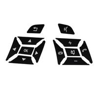 VAAKLM Pegatina para botón de elevalunas Compatible con para GLA-Class para X156 2014-2015. Embellecedor De Botón para Volante De Coche(Black)