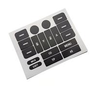 VAAKLM Pegatina para botón de elevalunas Compatible con para Golf para Jetta para Passat 2005 2006-2009 Menú Multimedia del Coche CD Audio Interruptor Botón Adhesivo