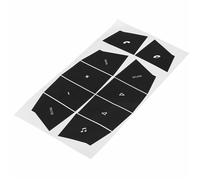 VAAKLM Pegatina para botón de elevalunas Compatible con Porsche para Cayenne 2003 2004 2005 2006, 1 Juego De Pegatinas De Reparación para Botones De Control del Volante del Coche.