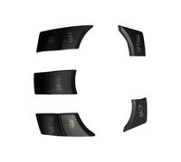 VAAKLM Pegatina para botón de elevalunas Compatible con Serie-7 para X1 para X3 para X5 para X6 La 7 Piezas De Pegatinas Decorativas para Botones De CD Multimedia De Coche