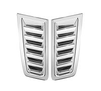 VAAKLM Tomas Aire Capó Delantero Coche Cubierta De Capó Ventilación Delantera 2 Unidades Compatible con Benz para W205 W204 W203 C Class C200 C250 C300 C350 C63 para AMG(Chrome)